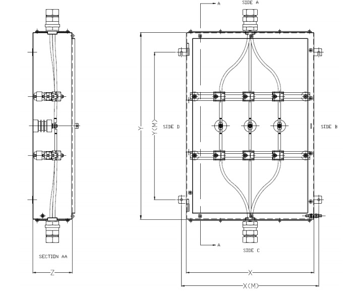 Abtech MJB General Arrangement HV Enclosure Drawing